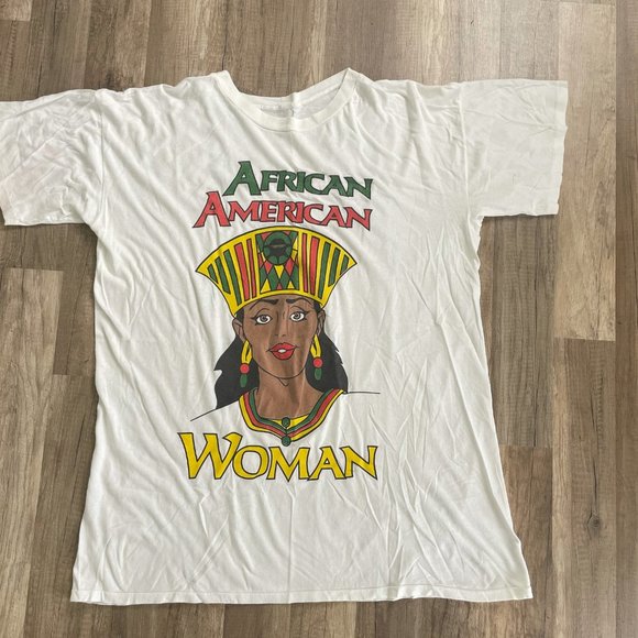 Vintage 90s African American Woman Empowerment Tee - Picture 1 of 6